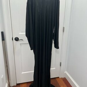 Elegant Black Long Sleeve Gown